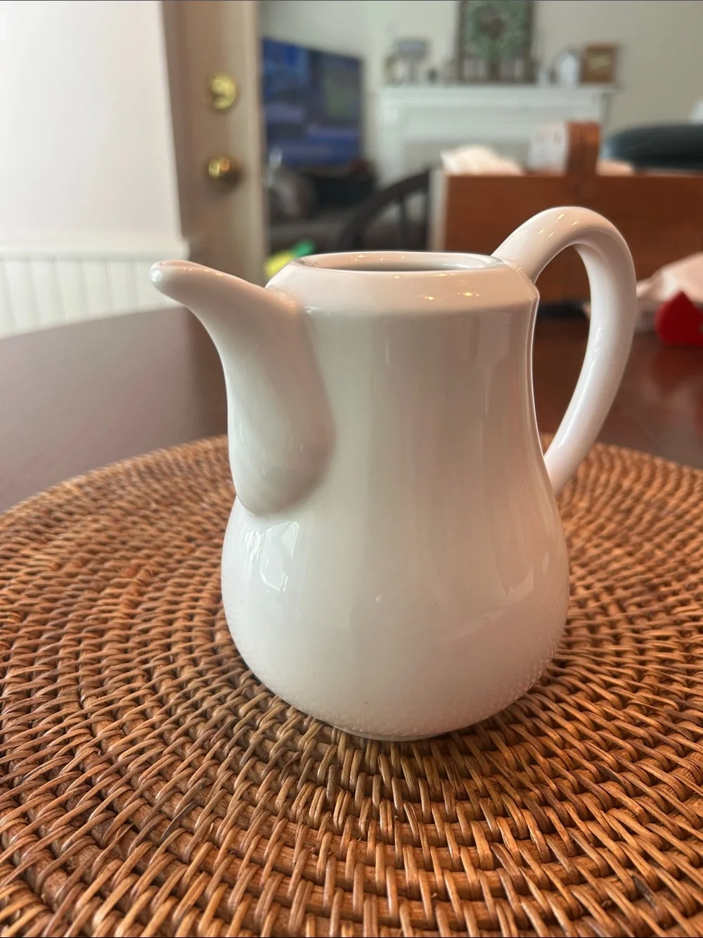 Farmhouse stoneware pitcher 5 in